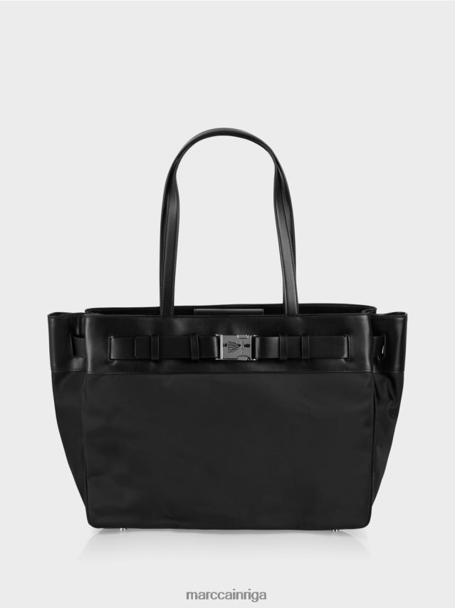 piederums melns VRBHXD1514 Marc Cain neilona "pārdomāt kopā" ​​pircējs