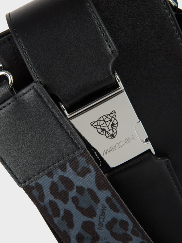 piederums melns VRBHXD1521 Marc Cain crossbody soma gareniskā formātā