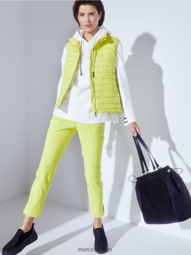 piederums melns VRBHXD1534 Marc Cain \"pārdomāt kopā\" ​​tamborēta roktura soma