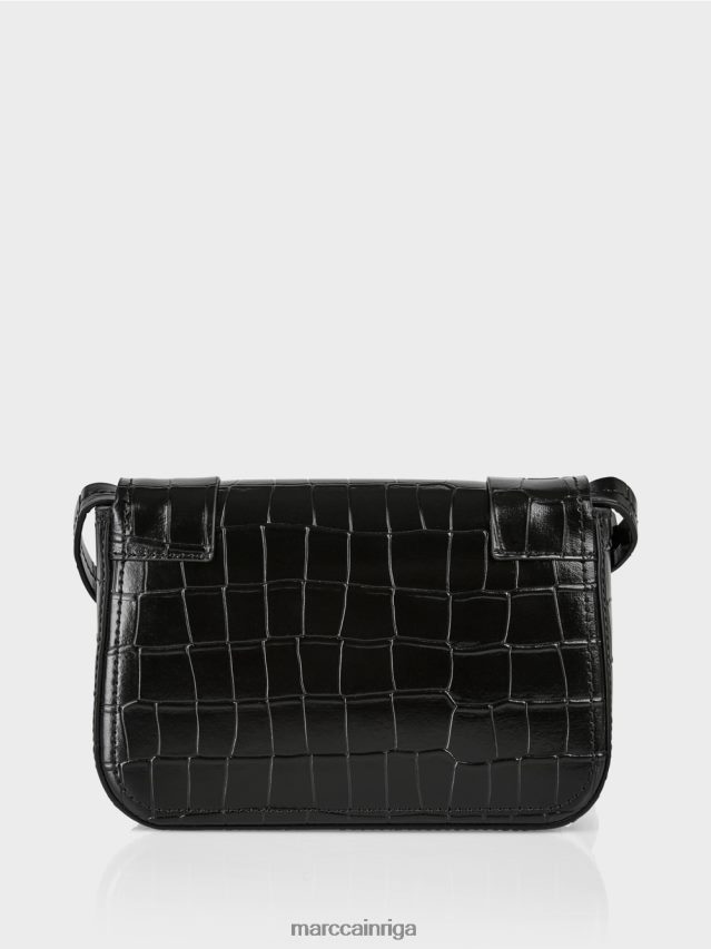 piederums melns VRBHXD1542 Marc Cain plecu soma ar dekoratīvu gredzenu