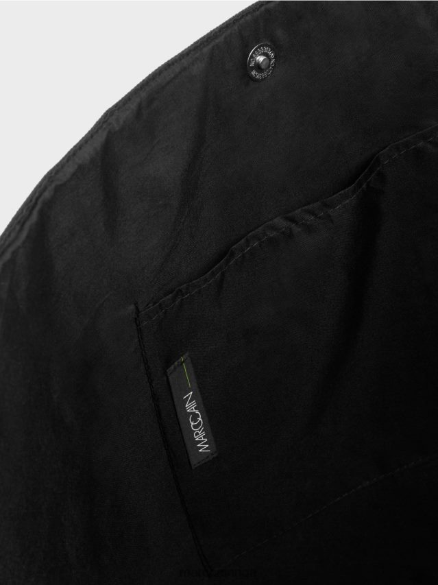 piederums melns VRBHXD1551 Marc Cain liels pircējs ar logotipa apdruku