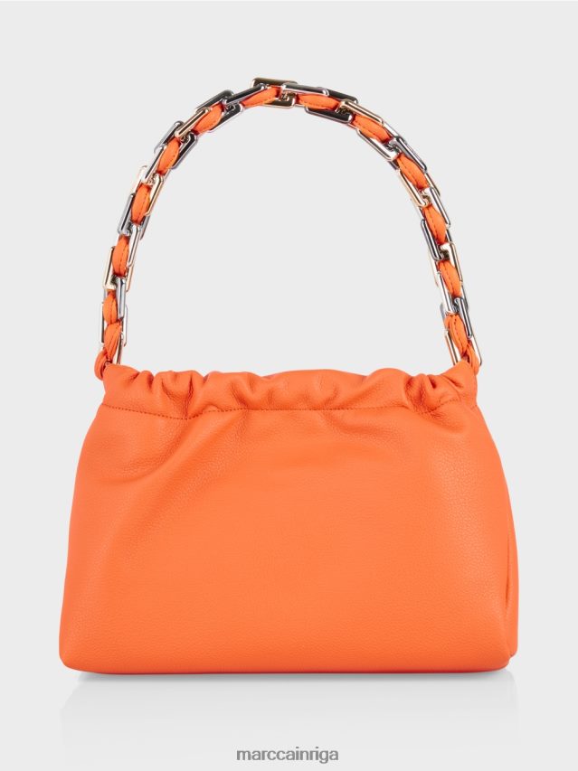 piederums spilgti koraļļi VRBHXD1513 Marc Cain plecu soma ar dekoratīvu rokturi