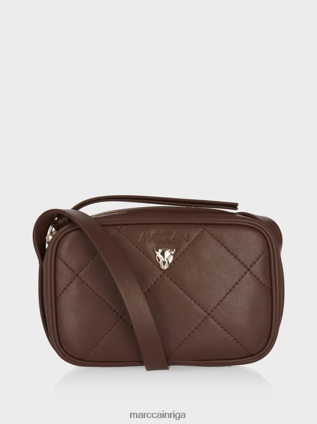 piederums tumšs koks VRBHXD1504 Marc Cain "pārdomāt kopā" ​​plecu soma