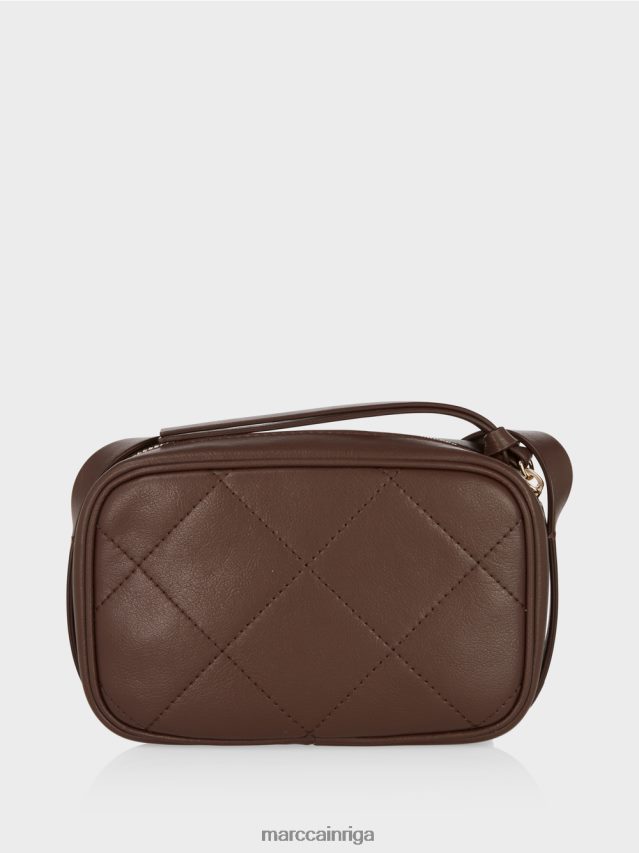 piederums tumšs koks VRBHXD1504 Marc Cain \"pārdomāt kopā\" ​​plecu soma