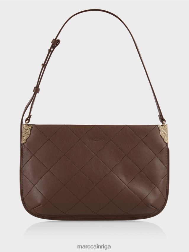 piederums tumšs koks VRBHXD1505 Marc Cain "pārdomāt kopā" ​​plecu soma