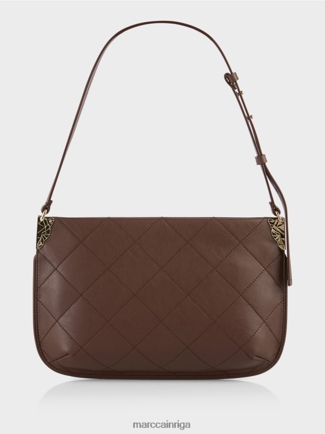 piederums tumšs koks VRBHXD1505 Marc Cain \"pārdomāt kopā\" ​​plecu soma