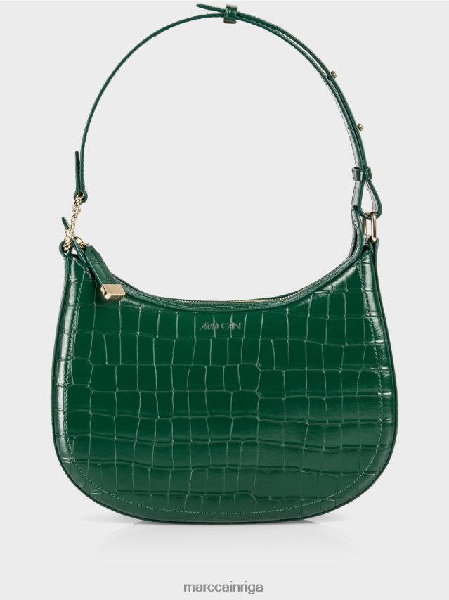 piederums tumšs mežs VRBHXD1537 Marc Cain mākslīgā kroka soma ar augšējo rokturi