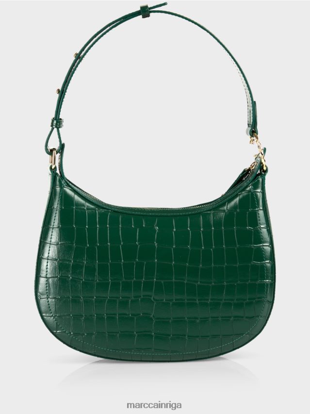 piederums tumšs mežs VRBHXD1537 Marc Cain mākslīgā kroka soma ar augšējo rokturi