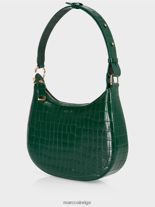 piederums tumšs mežs VRBHXD1537 Marc Cain mākslīgā kroka soma ar augšējo rokturi